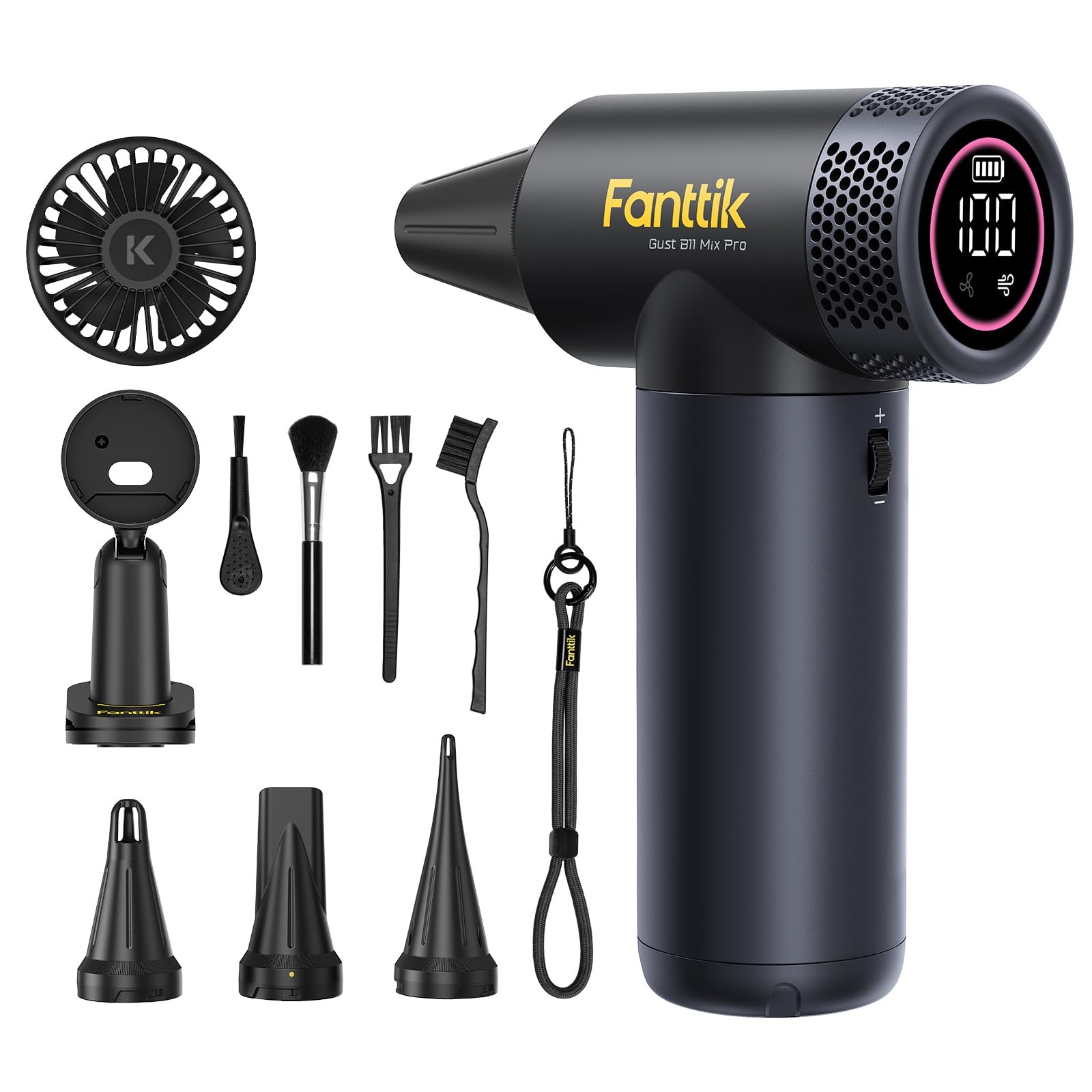 Fanttik Gust B11 Mix Pro 2-in-1 Electric Air Duster & Fan, 27.75Wh Grey Fanttik Gust B11 Mix Pro 2-in-1 Electric Air Duster & Fan, 27.75Wh Grey