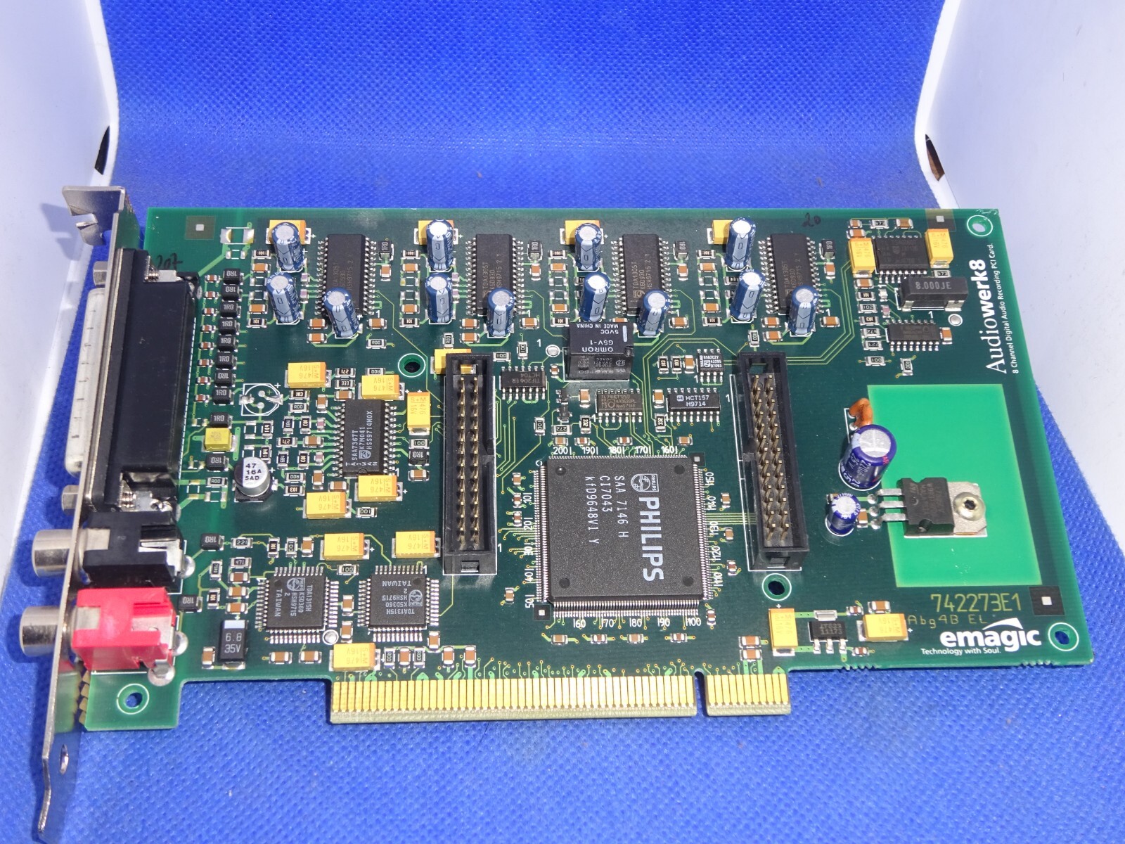 eMAGIC AW8 I2/O8 AUDIOWERK 8 CHANNEL DIGITAL AUDIO RECORDING PCI CARD # GK7473 eMAGIC AW8 I2/O8 AUDIOWERK 8 CHANNEL DIGITAL AUDIO RECORDING PCI CARD # GK7473