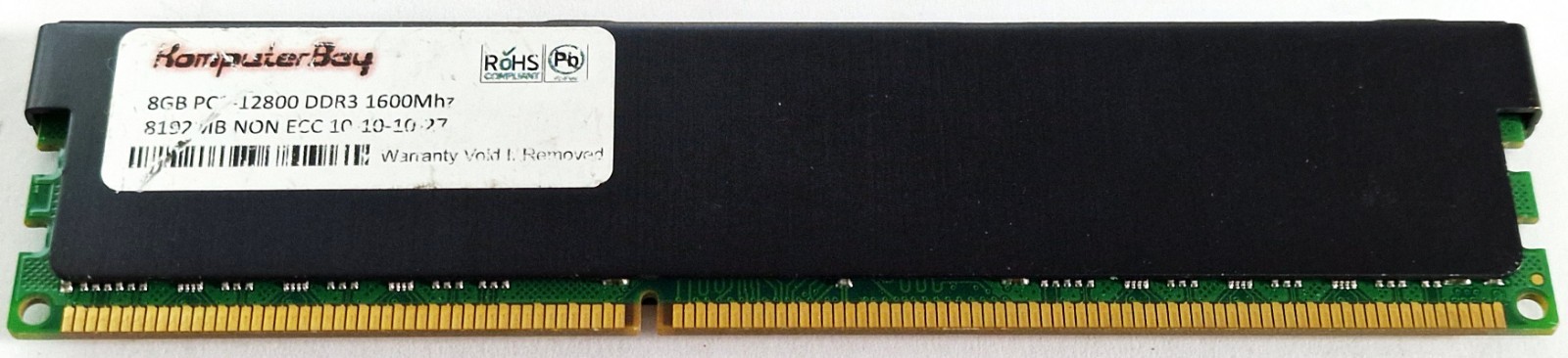 KomputerBay 8GB DDR3 Gaming Memory RAM UDIMM 1600MHz CL10 1.5V KomputerBay 8GB DDR3 Gaming Memory RAM UDIMM 1600MHz CL10 1.5V
