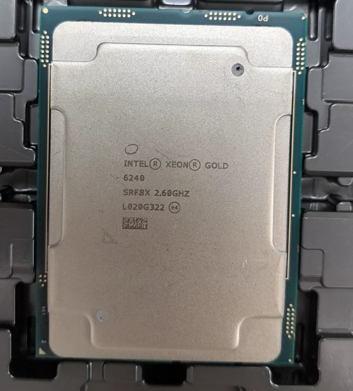 Intel Xeon Gold 6240 2.6GHz SRF8X 18‑Core FCLGA3647 Cascade Lake Server CPU Intel Xeon Gold 6240 2.6GHz SRF8X 18‑Core FCLGA3647 Cascade Lake Server CPU
