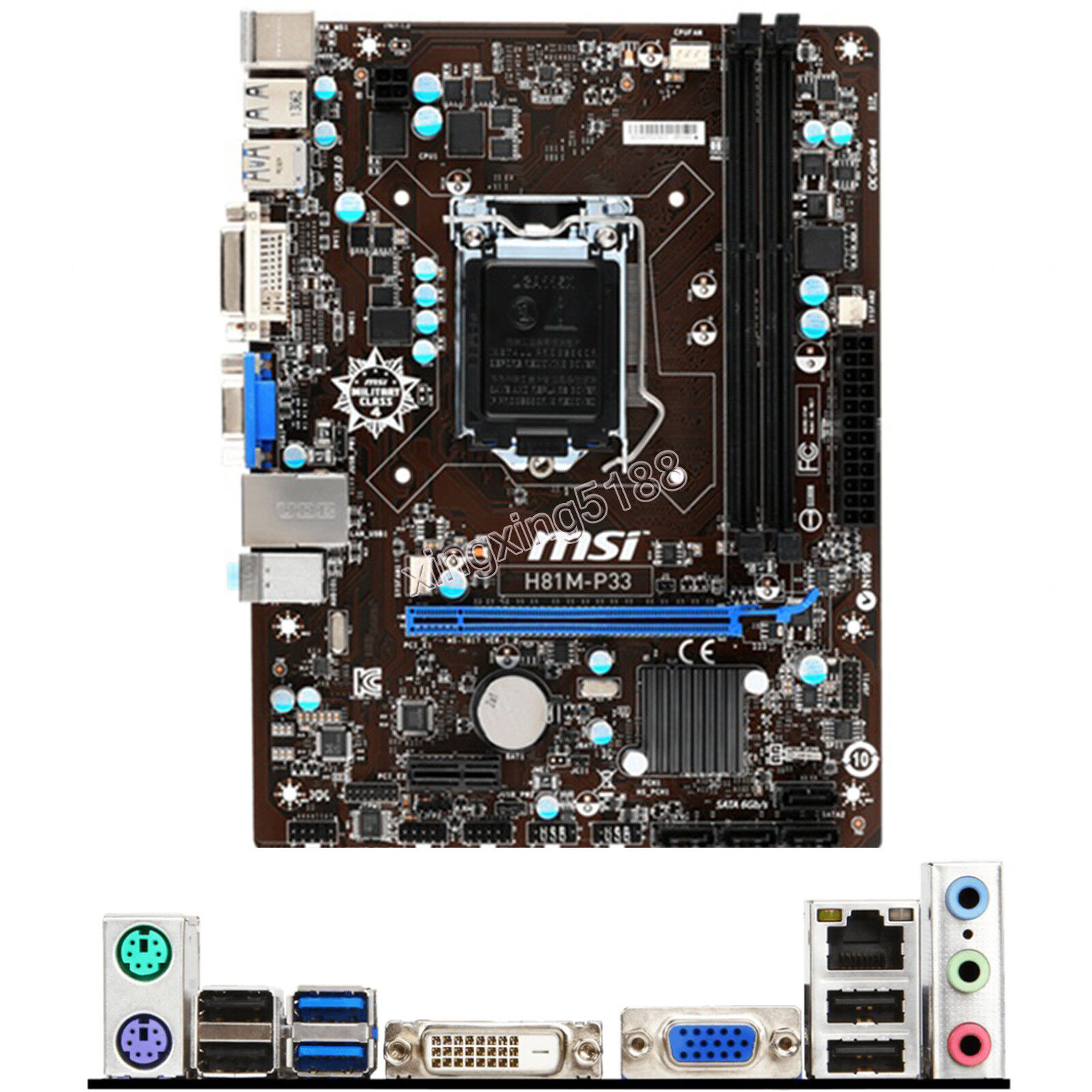 For MSI H81M-P33 Intel Socket LGA 1150 Micro ATX PC Motherboard DDR3 Placa Madre