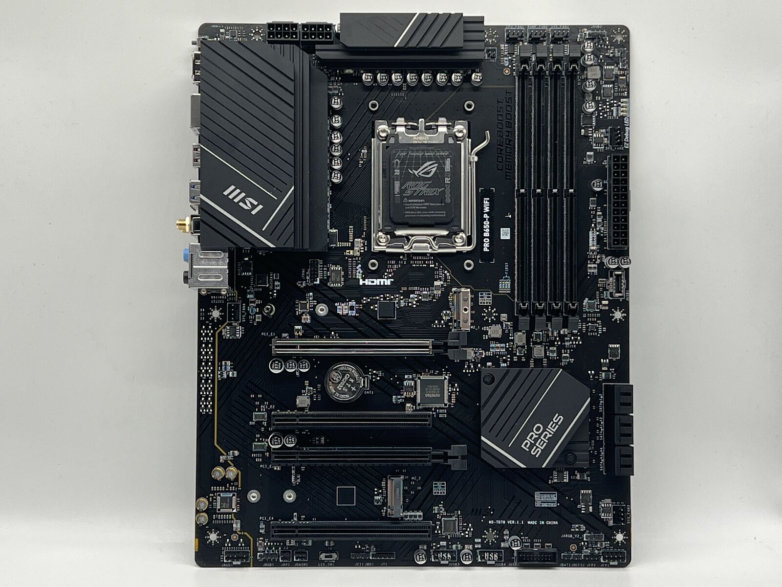 MSI Pro B650-P WIFI AM5 ATX DDR5 Motherboard Used 