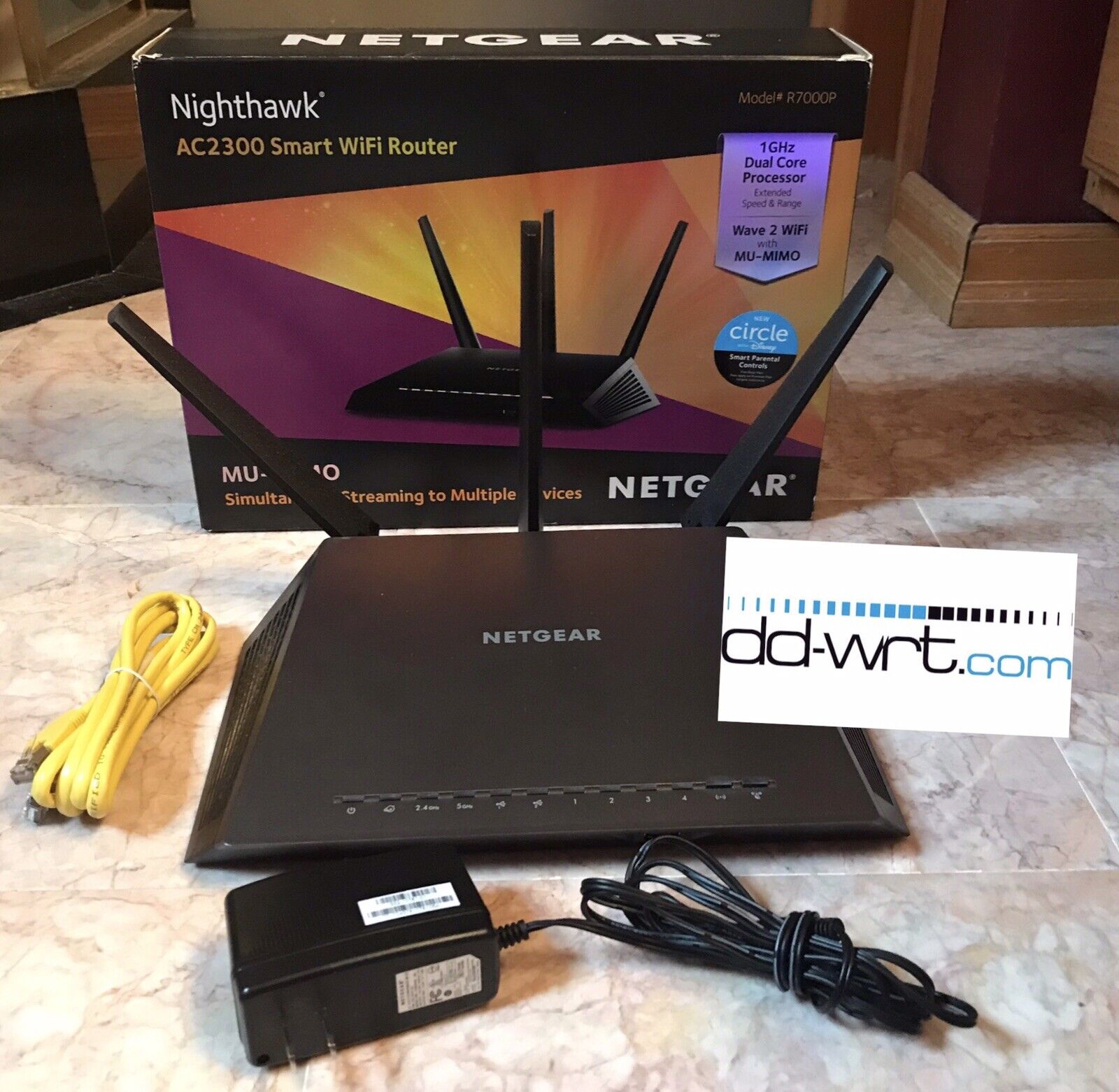 NETGEAR Nighthawk R7000P AC2300 Gigabit AC Router WITH DD-WRT VPN NEW-W/BOX🔥