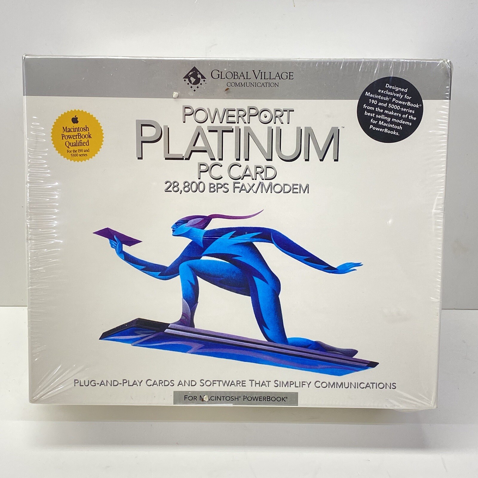 PowerPort Platinum PC Card 28,800 BPS Fax/Modem for Mac PowerBook - NEW