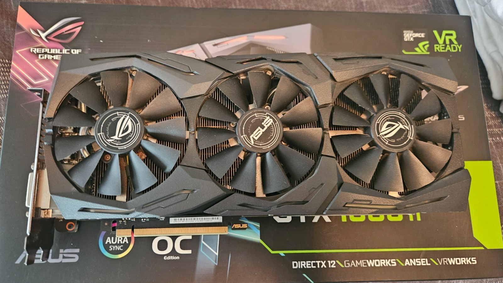 Asus ROG Strix GTX 1080 Ti OC 11 GB GPU **Used** Video Card Asus ROG Strix GTX 1080 Ti OC 11 GB GPU **Used** Video Card