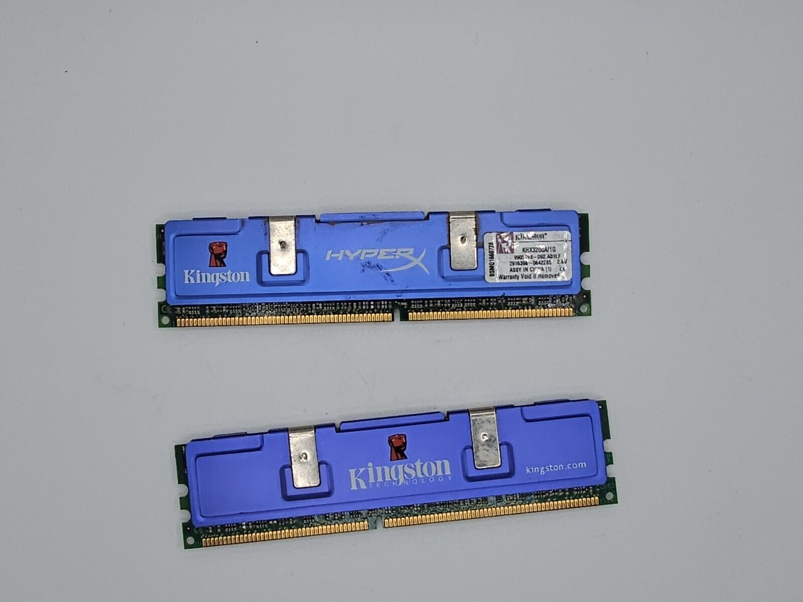 Kingston HyperX 512MB X 2 FOR 1 GB DIMM 400 MHz DDR Memory (KHX3200AK2/1G)