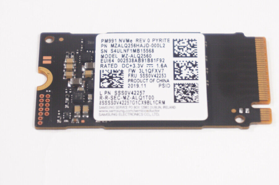 MZALQ256HAJD-000L2 Samsung 256GB M.2 2242 PM991 NVMe SSD Drive