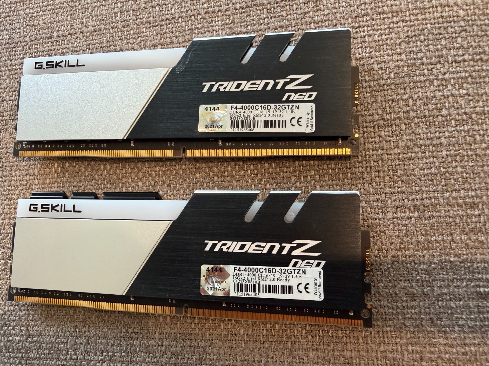 G.SKILL Trident Z Neo 32GB (2x16GB) DDR4 CL16 RGB Desktop Memory Kit – F4-4 G.SKILL Trident Z Neo 32GB (2x16GB) DDR4 CL16 RGB Desktop Memory Kit – F4-4