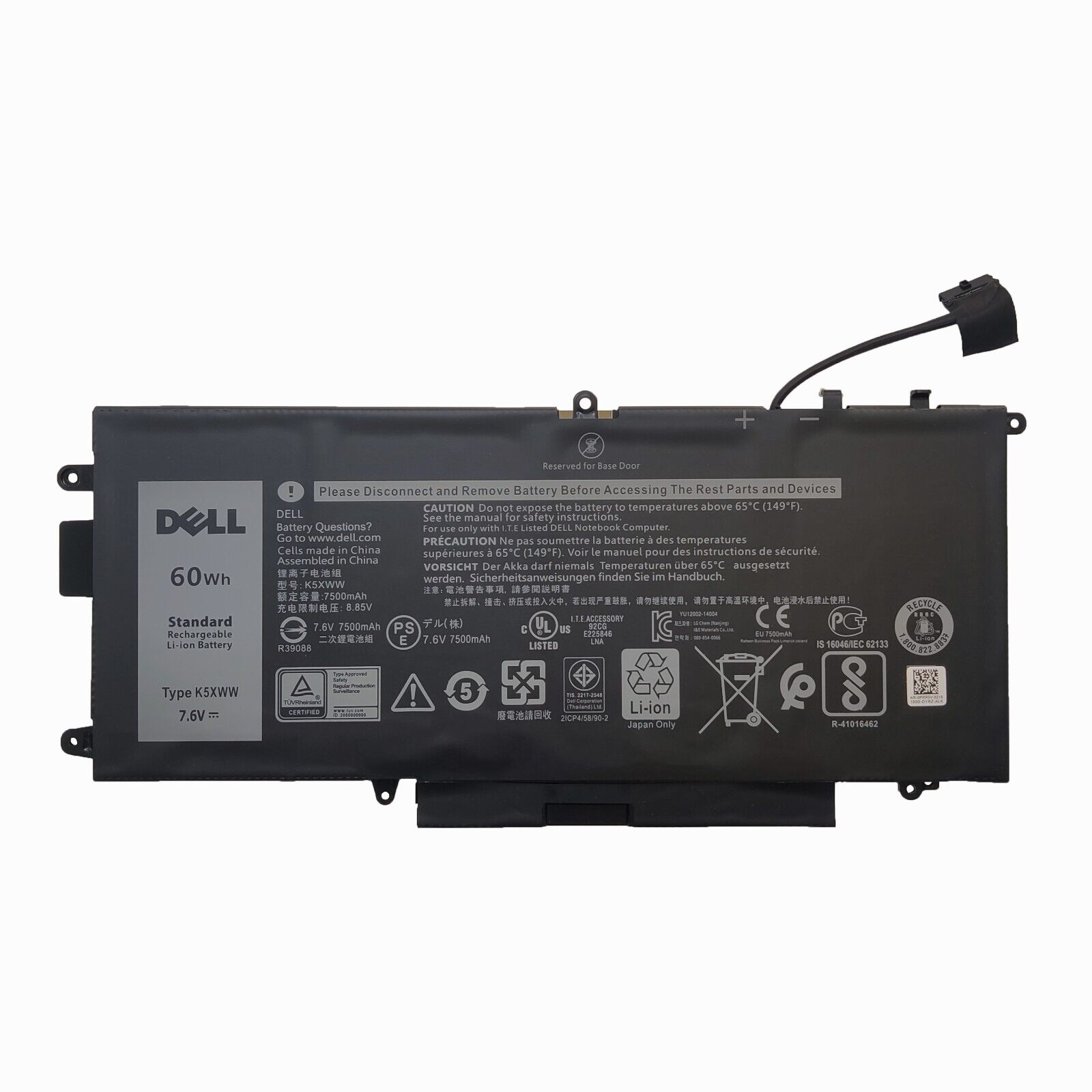 NEW OEM Genuine 60Wh K5XWW Battery For Dell Latitude 7389 7390 5289 E5289 2-In-1