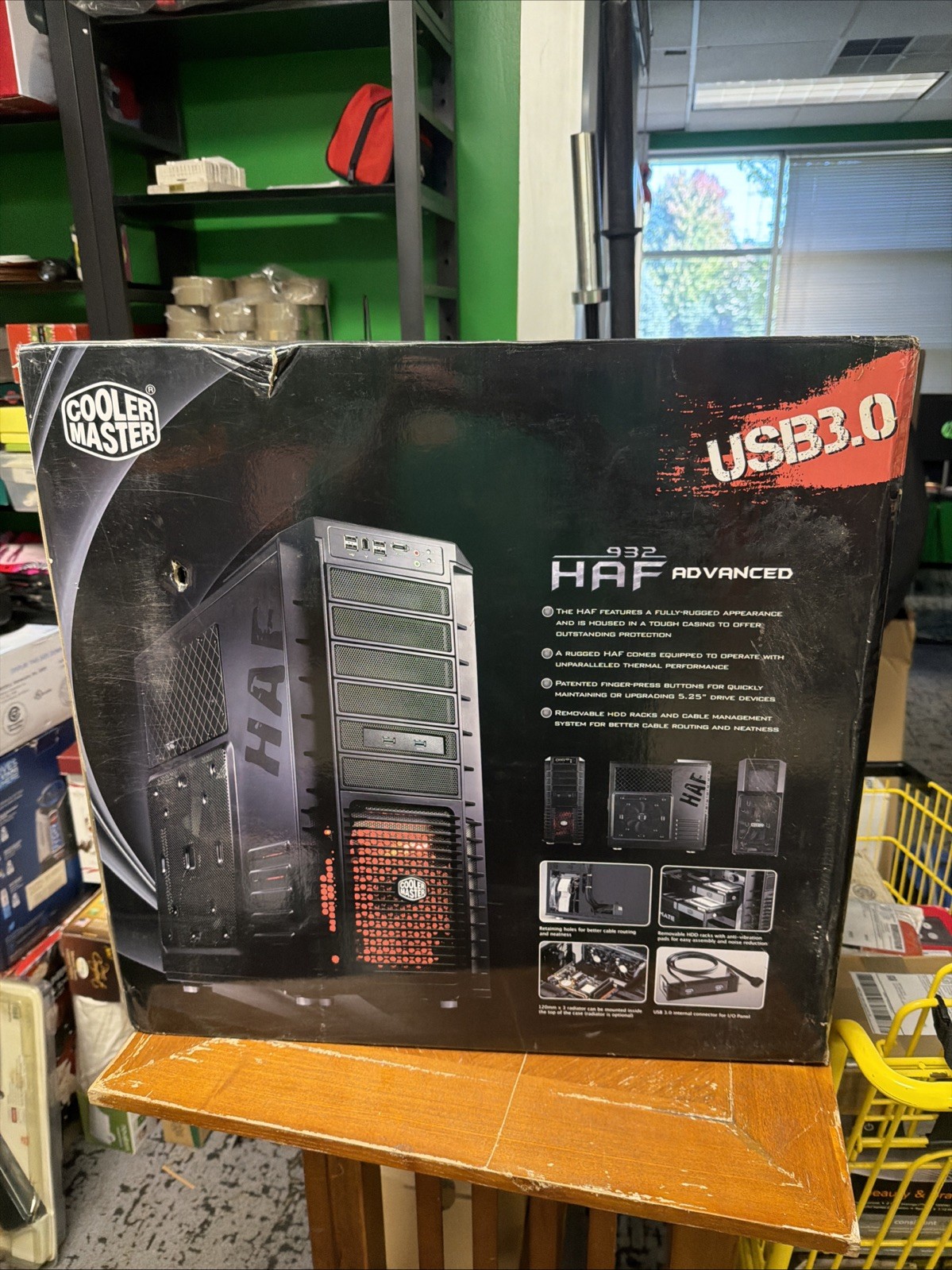 NEW COOLER MASTER HAF 932 ADVANCED FULL TOWER GAMING PC CASE USB 3.0 NIB NEW COOLER MASTER HAF 932 ADVANCED FULL TOWER GAMING PC CASE USB 3.0 NIB