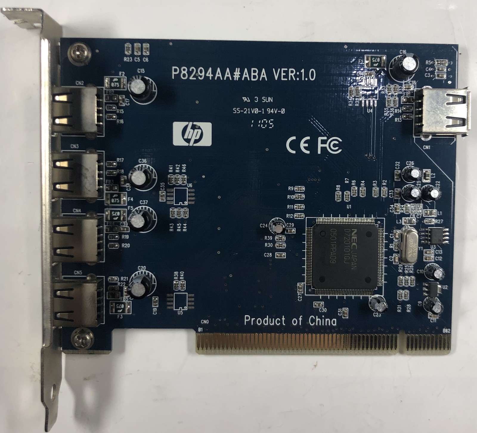 HP P8294AA#ABA 5-Port USB 2.0 Firewire Host Card HP P8294AA#ABA 5-Port USB 2.0 Firewire Host Card