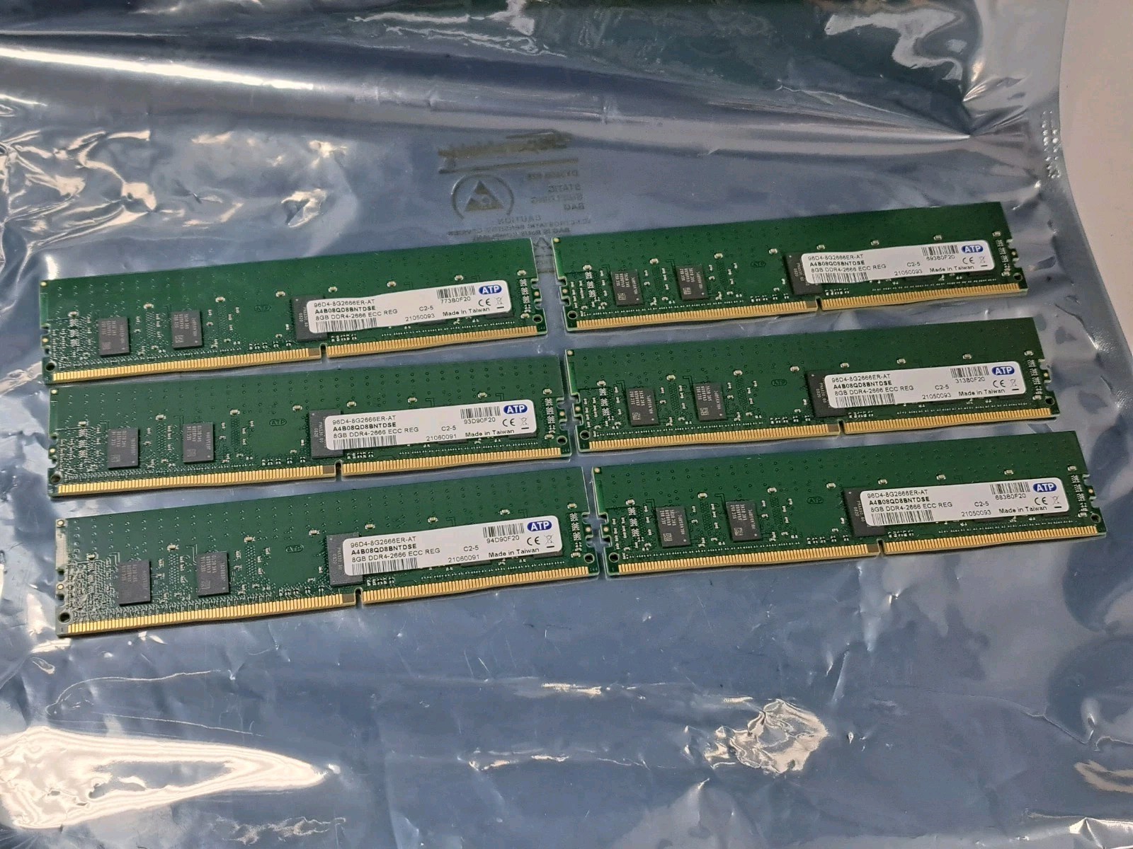 6x8 48GB DDR4-2666 ECC REG RDIMM Server Memory RAM Samsung ICs ATP Electronics 6x8 48GB DDR4-2666 ECC REG RDIMM Server Memory RAM Samsung ICs ATP Electronics