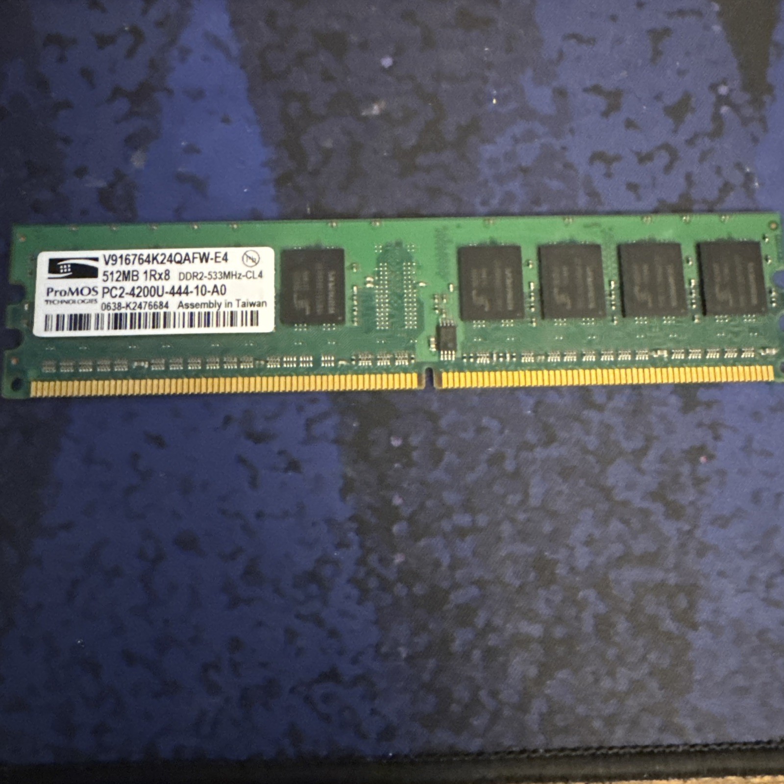 RAM PC2 4200U ProMOS Memory Card V916764K24QAFW-E4 512 MB 1Rx8 DDR2 533 MHz RAM PC2 4200U ProMOS Memory Card V916764K24QAFW-E4 512 MB 1Rx8 DDR2 533 MHz