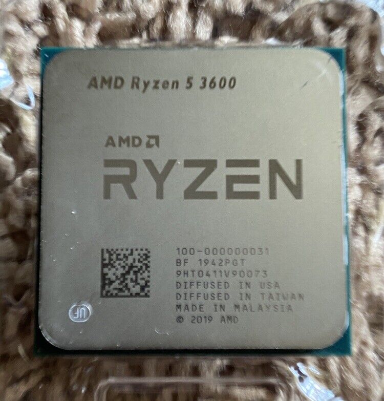 AMD Ryzen 5 3600 Desktop Processor (3.6 GHz, 6 Cores, Socket AM4) with Cooler