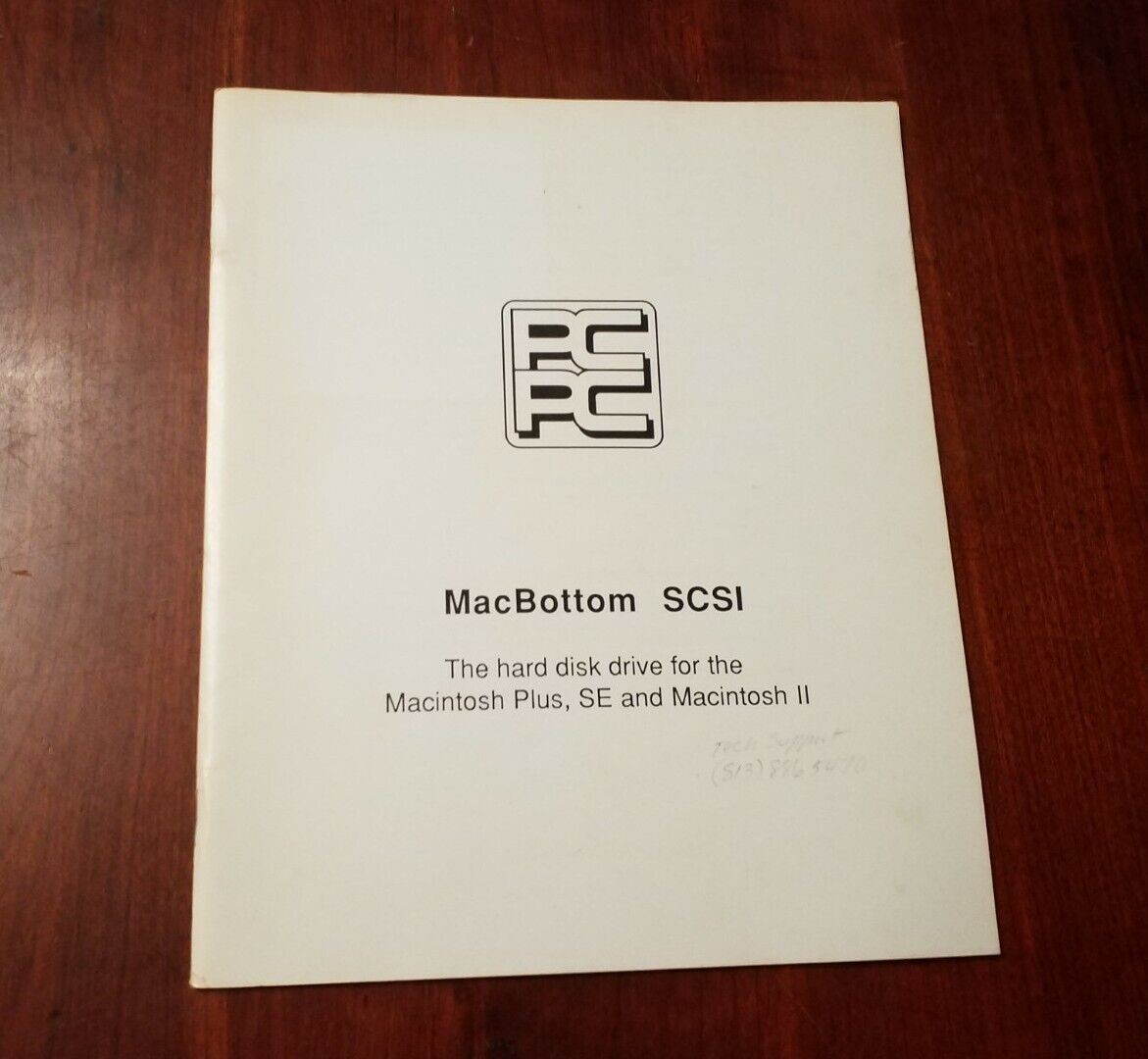 Vintage Personal Computer Peripherals Corporation MacBottom SCSI Manual