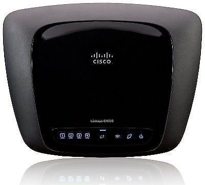 CISCO Linksys E1000 Wireless-N Router 300 Mbps 4-Port 10/100 2.4GHz Band Sealed 