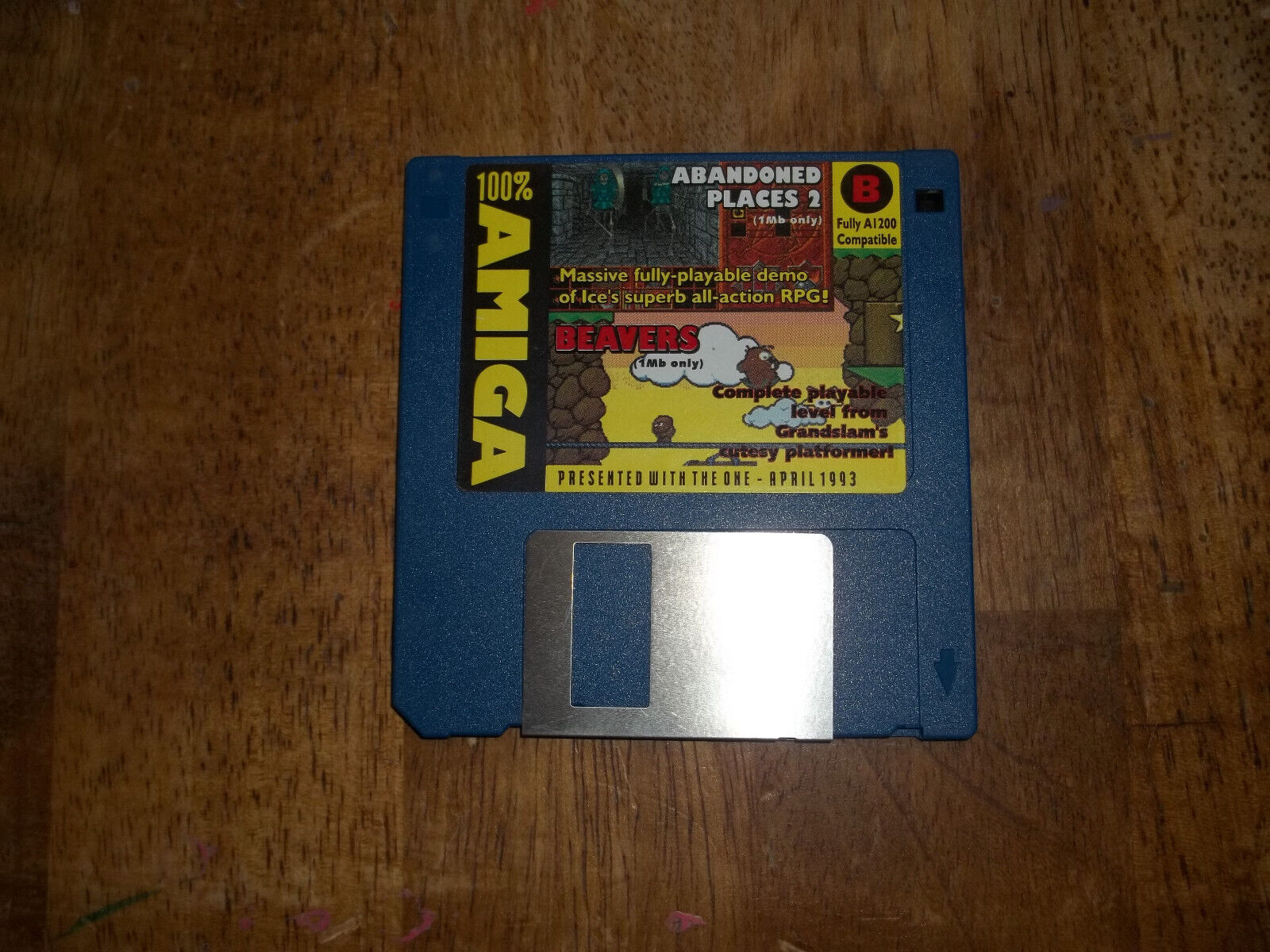 Vintage Commodore Amiga Game Disk - Abandoned Places 2, and Beavers