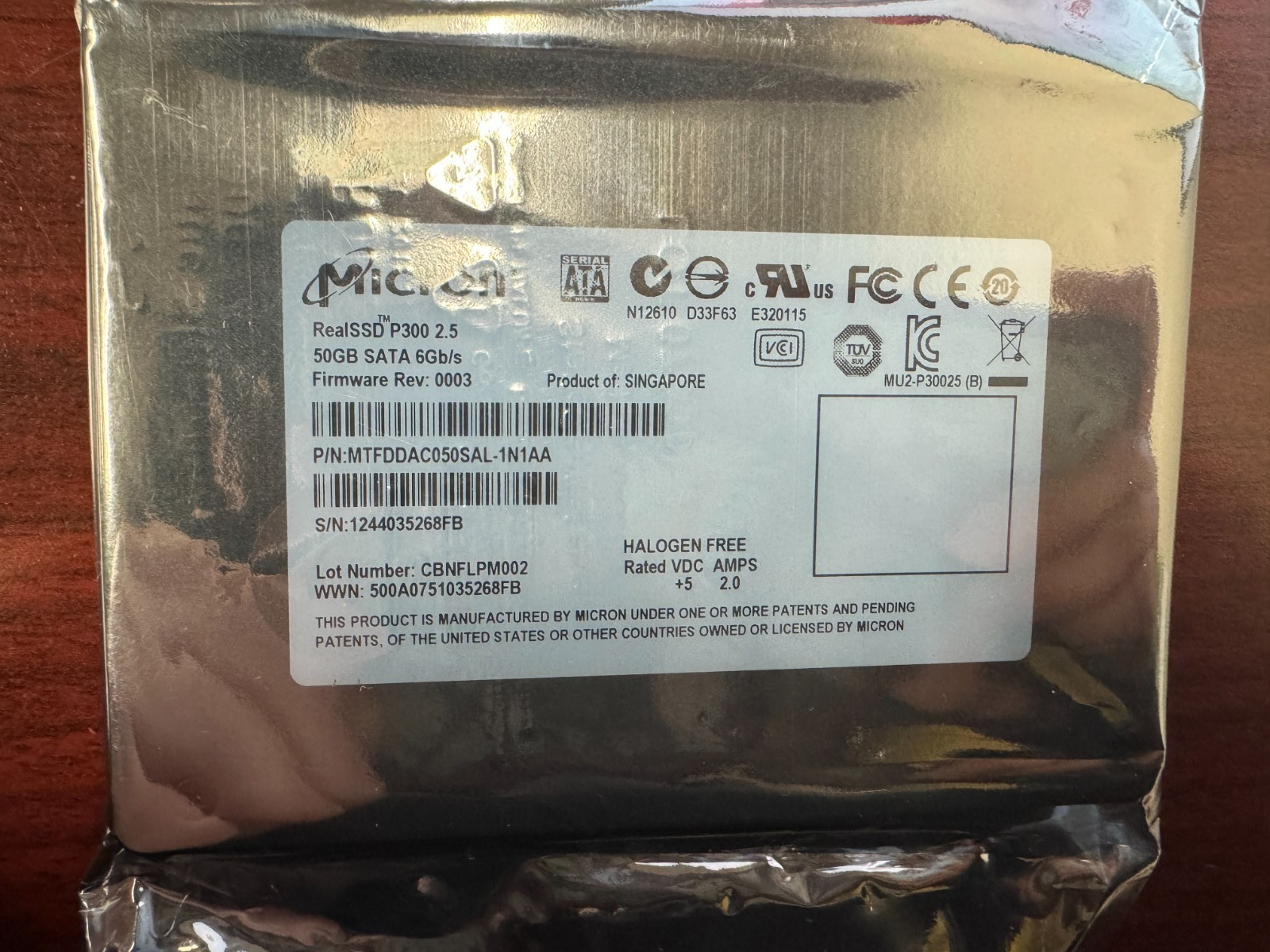 Micron RealSSD P300 50GB 2.5\ Micron RealSSD P300 50GB 2.5\