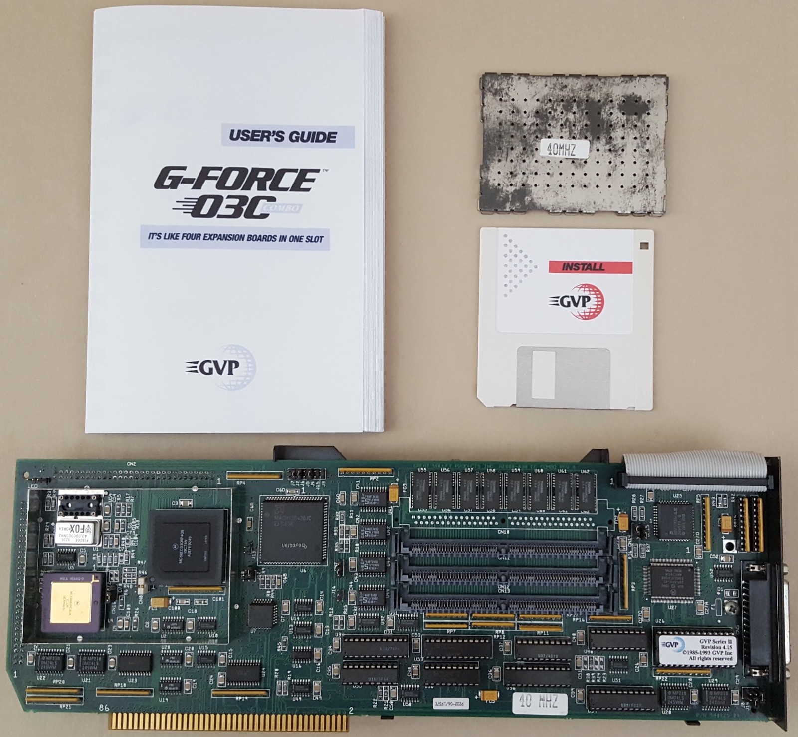GVP GForce 68030@40mhz 4MB Accelerator for Amiga 2000 2000HD 2500 Video Toaster GVP GForce 68030@40mhz 4MB Accelerator for Amiga 2000 2000HD 2500 Video Toaster