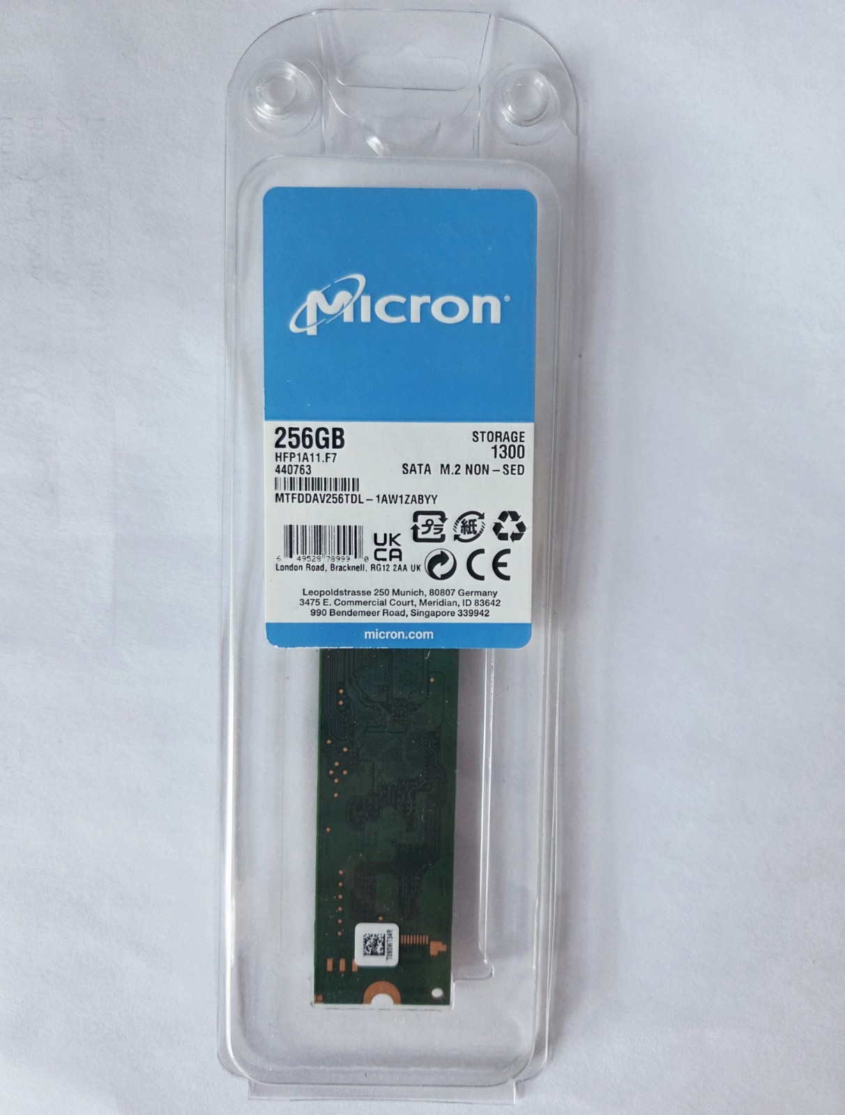 NEW MTFDDAV256TDL Dell Micron 1300 256GB M.2 SATA SSD 400763 256 GB MEMORY NEW MTFDDAV256TDL Dell Micron 1300 256GB M.2 SATA SSD 400763 256 GB MEMORY