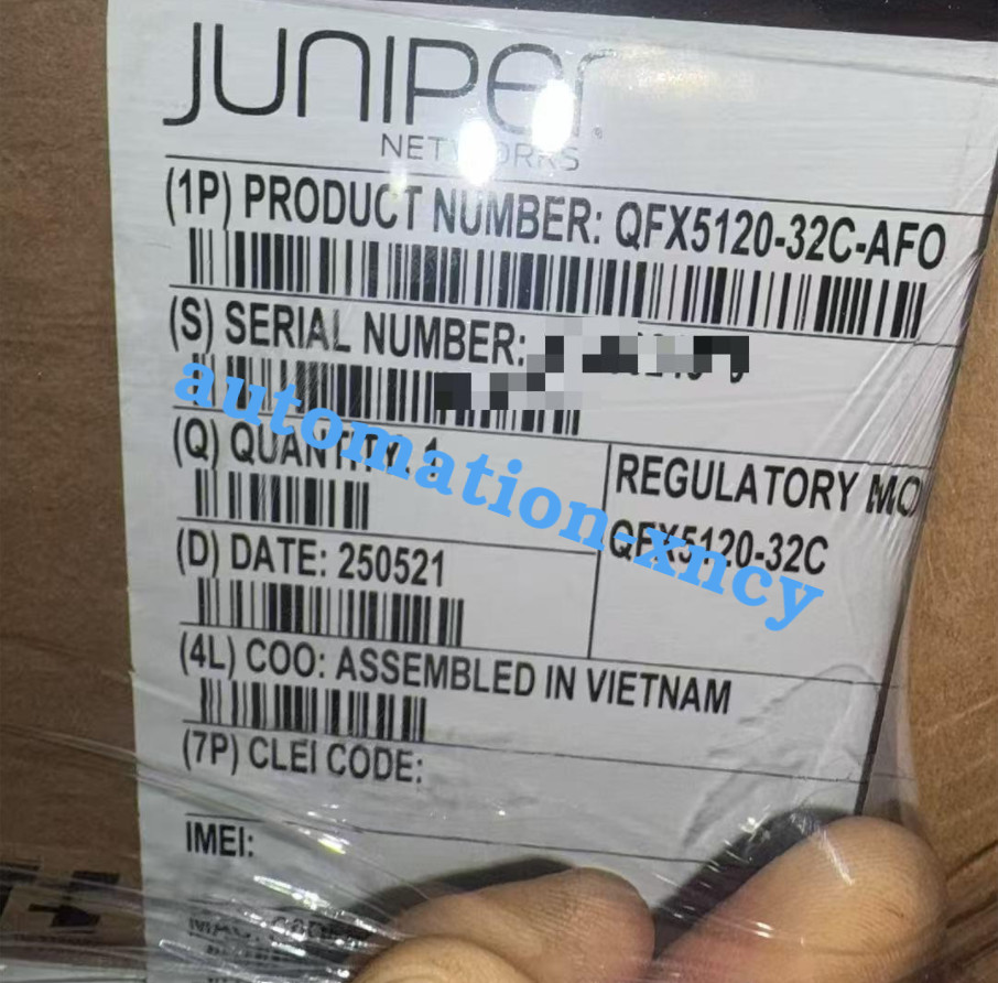New Sealed Juniper QFX5120-32C-AFO 32x100GbE Switch with Dual Power Supply New Sealed Juniper QFX5120-32C-AFO 32x100GbE Switch with Dual Power Supply