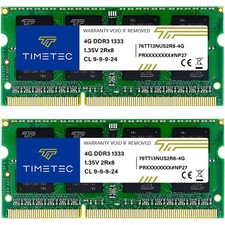 Timetec 8GB KIT(2x4GB) DDR3 / DDR3L 1333MHz KIT(2x4GB), Black,Green picture