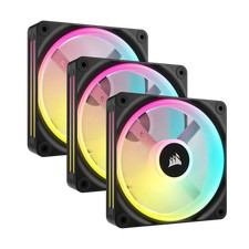 Corsair iCUE LINK QX120 RGB 120mm PWM Fan Starter Kit Black Certified Refurb picture