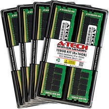A-Tech 128GB 8x 16GB 2Rx4 PC4-19200R DDR4 2400 ECC REG RDIMM Server Memory RAM picture