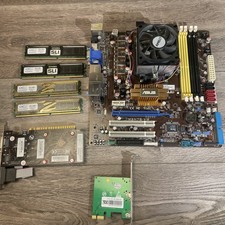 UNTESTED ASUS M3N78-VM Motherboard AMD CPU Combo 4GB OCZ Gold SLI RAM PNY Card picture