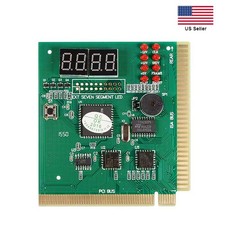 PCI & ISA Tester Diagnostics Display 4-Digit PC Debug Analyzer Motherboard Card picture