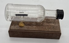 Rare Vintage One Of A Kinf IBM Microchip Ship In A Bottle Desk Paperweight  picture
