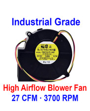Japan Servo 97×33mm DC12V Blower Fan 27CFM 3700RPM Ball Bearing 3-Wire Tach picture