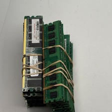 2 LB Mixed DDR1 DDR2 Desktop RAM Lot Untested Gold Recovery Scrap Job Lot picture