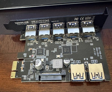 Tiergrade TG-HB07 USB 3.0 PCI-E Expansion Card 7 Port Desktop Adapter picture