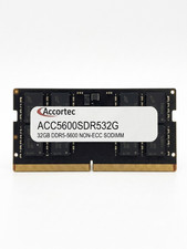 32GB DDR5-5600 NON-ECC SODIMM Memory Accortec ACC5600SDR532G (1 x 32GB) picture