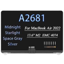 A2681 LCD Screen Replacement Assembly for MacBook Air M2 2022 W/Repair Kit A++ picture