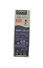 MW Mean Well WDR-120-24 Din Rail 24V 5A Industrial Power Supply picture