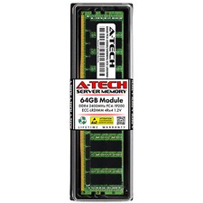 A-Tech 64GB 4Rx4 PC4-19200 DDR4 2400 ECC Load Reduced LRDIMM Server Memory RAM picture