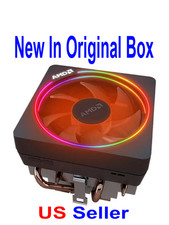 Original AMD Wraith Prism aRGB Stock Copper CPU Cooler Socket AM4 AM5 picture