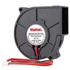 Wathai 75mm x 30mm 12V Blower Cooling Fan Dual Ball 12 Volt DC Centrifugal Fan 2 picture