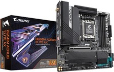 GIGABYTE B650M AORUS ELITE AX AM5 MicroATX AMD Motherboard FOR PARTS / UNTESTED picture