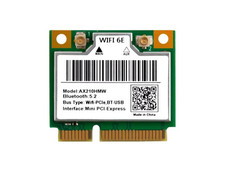 WiFi 6E 5374Mbps Mini PCI-E AX210HMW Wireless Network Card For Windows10/11 picture