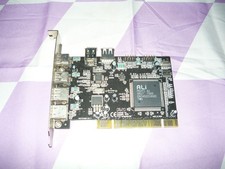Vintage ALI M5271COMBO PCI USB 2.0 FireWire Combo Card Used picture