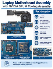 Dell Precision 3571 Motherboard i7-12700H NVIDIA T600 4GB 0M57JJ M57JJ DDR5 picture