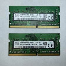 Lot of 2 SK Hynix HMAA2GS6AJR8N-XN 16GB DDR4 PC4-3200AA 1Rx8 Laptop SODIMM RAM picture