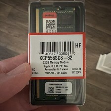 Kingston 32GB DDR5-5600 SODIMM Factory Sealed Laptop Memory RAM (KCP556SD8-32) picture