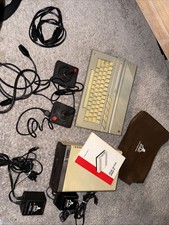 Vintage Atari 130XE Computer Atari 1050   Joy Sticks Power Converters Untested picture