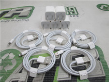 Apple iPhone 5W USB Power Adapter A1385 with Lightning Cable Lot of 5 picture