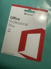 U91593 Microsoft Office Pro Plus 2019 Lifetime Program 1 PC genuine Reta G1N picture