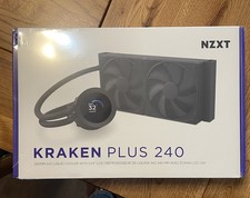 NEW & FACTORY SEALED NZXT Kraken Plus 240mm AIO Liquid CPU Cooler - Black picture
